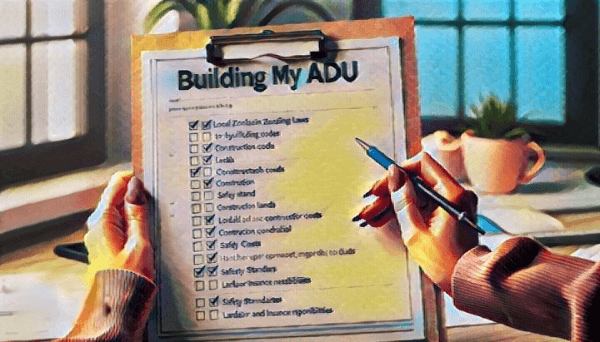 Homeowner's ADU construction checklist