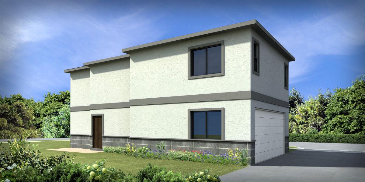 Garage Addition, 2 Bedroom ADU in Burbank, 91505 (1200 sq. ft.) - 3D Rendering