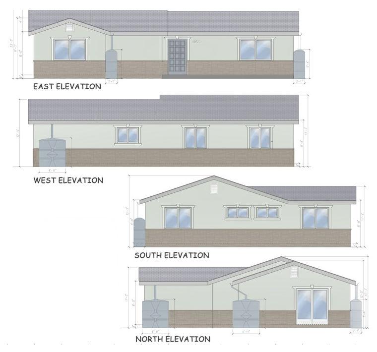 New Construction, 3 Bedroom ADU in North Hills, 91343 (1200 sq. ft.) - Elevations
