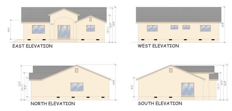New Construction, 2 Bedroom ADU in Burbank, 91505 (1200 sq. ft.) - Elevations