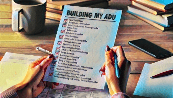 ADU pre-construction checklist for homeowners
